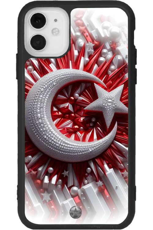 iPhone 11 Uyumlu Baskılı, Mat Siyah Renk, Yumuşak Silikon, Koruyucu, Şok Emici Kapak, Kılıf