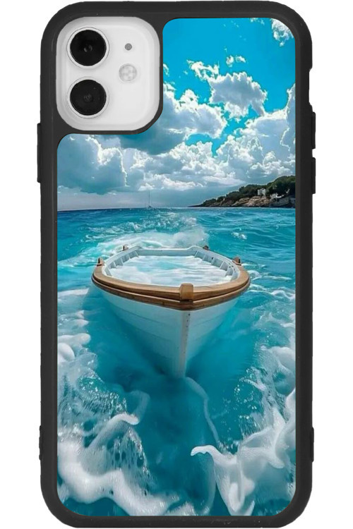iPhone 11 Uyumlu Baskılı, Mat Siyah Renk, Yumuşak Silikon, Koruyucu, Şok Emici Kapak, Kılıf