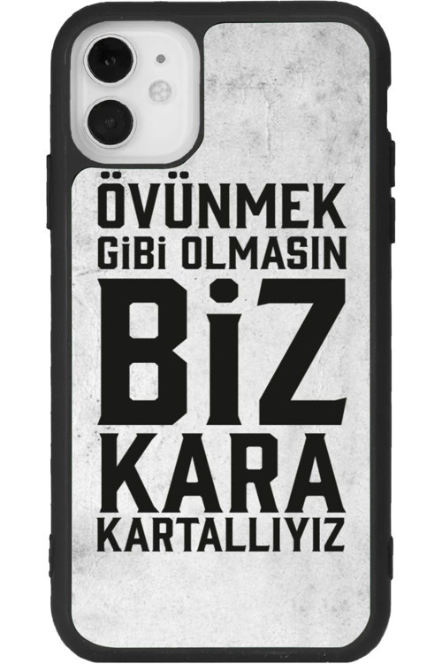 iPhone 11 Uyumlu Baskılı, Mat Siyah Renk, Yumuşak Silikon, Koruyucu, Şok Emici Kapak, Kılıf