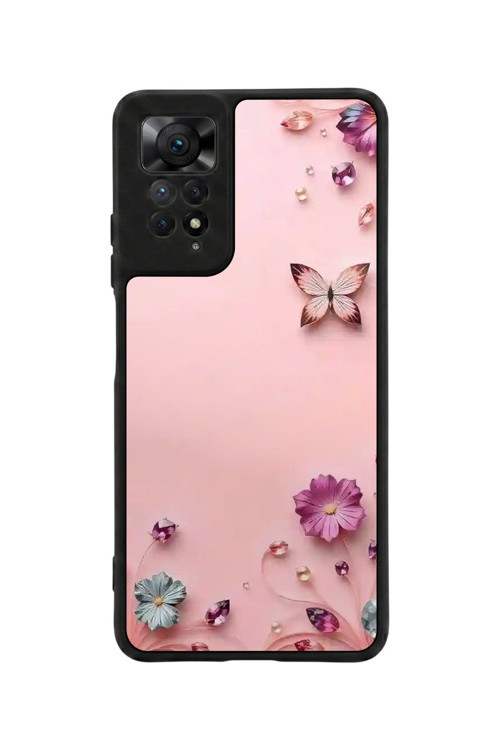 Redmi Note 11 Pro / 12 Pro Uyumlu Baskılı, Mat Siyah,Yumuşak Silikon, Koruyucu,Şok Emici Kapak,Kılıf