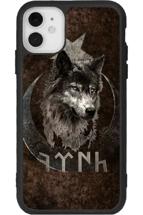 iPhone 11 Uyumlu Baskılı, Mat Siyah Renk, Yumuşak Silikon, Koruyucu, Şok Emici Kapak, Kılıf