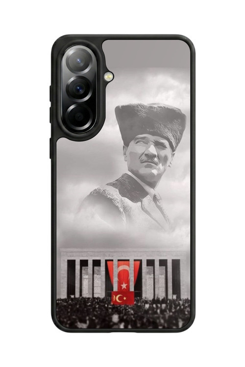 Samsung Galaxy A57 Uyumlu Baskılı, Mat Siyah,Yumuşak Silikon, Koruyucu,Şok Emici Kapak,Kılıf