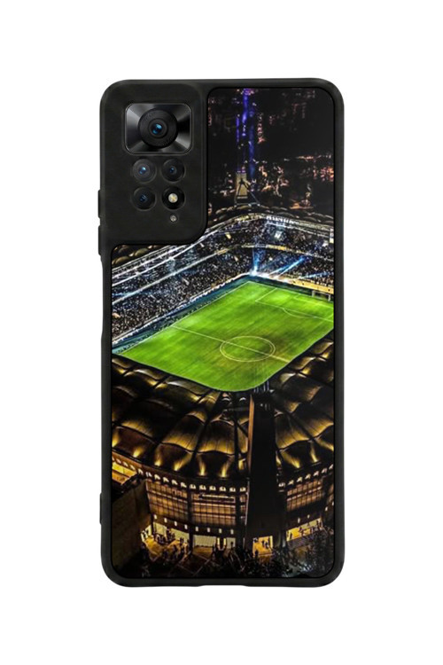 Redmi Note 11 Pro / 12 Pro Uyumlu Baskılı, Mat Siyah,Yumuşak Silikon, Koruyucu,Şok Emici Kapak,Kılıf