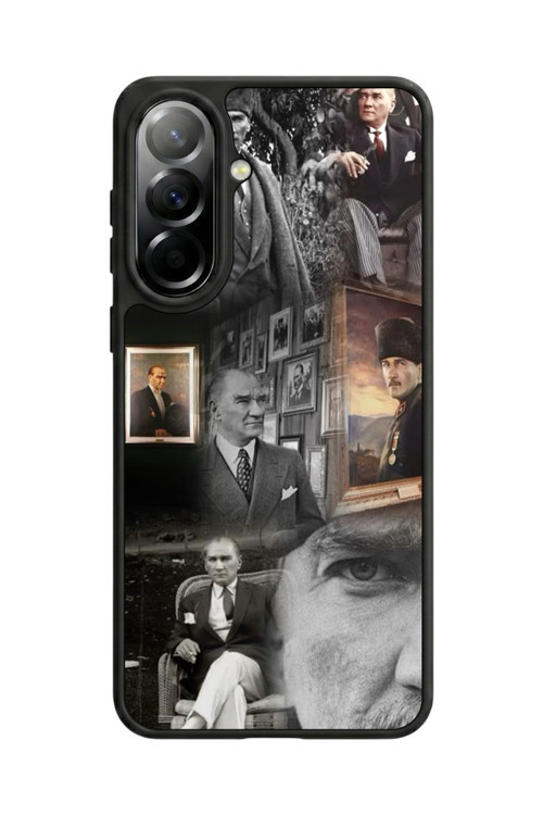 Samsung Galaxy A57 Uyumlu Baskılı, Mat Siyah,Yumuşak Silikon, Koruyucu,Şok Emici Kapak,Kılıf