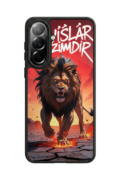 Samsung Galaxy A37 Uyumlu Baskılı, Mat Siyah,Yumuşak Silikon, Koruyucu,Şok Emici Kapak,Kılıf