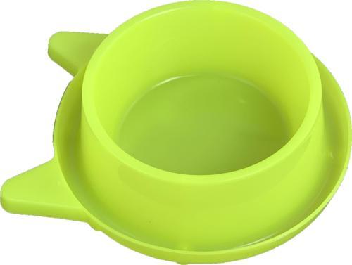 Plastik Kedi Kulaklı Mama ve Su Kabı 400 ML Yeşil