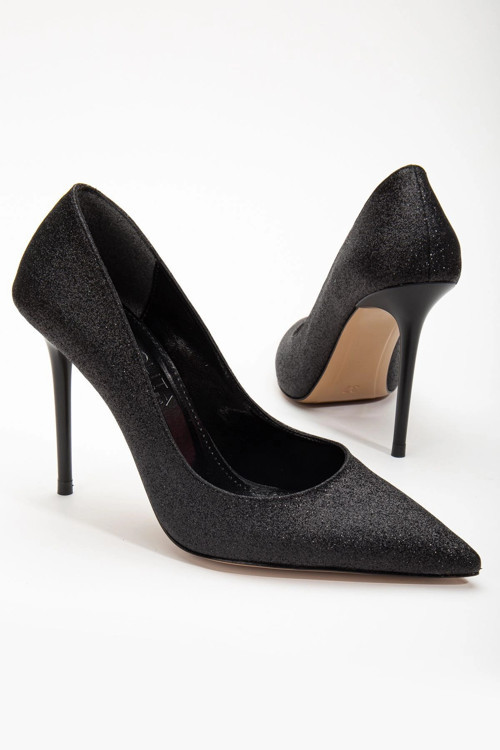 Siyah Özel Tasarım Stiletto