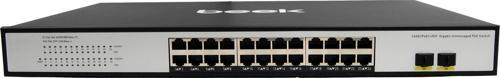 24 Ports 10/100/1000Mbps PoE Switch with 2GigabitSFP Uplink, 400W
