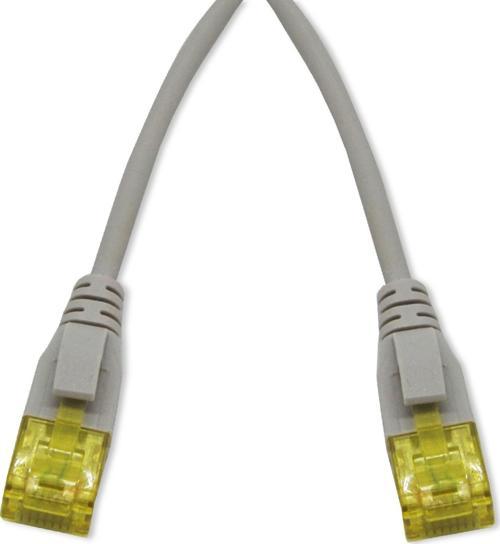 CAT.6A İnce Tip Patch Kablo, U/UTP, 10 metre, AWG 28, Gri Renk, LSZH CAT.6A Slim