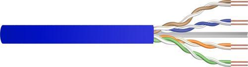 Category 6A U-UTP İç Mekan Data Kablosu 23 AWG LSOH Mavi Renk 500 metre Category
