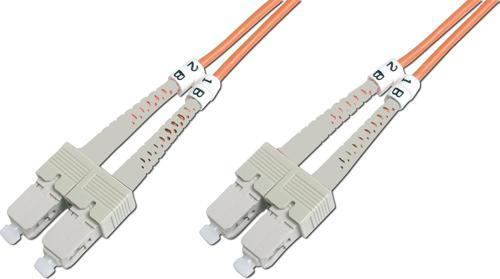 SC - SC Fiber Optik Patch Kablo, Multimode OM 2 50/125 Duplex, 3.0mm, LSZH, 10 metre&lt;br&gt;B