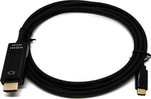 USB Tip C &lt;-&gt; HDMI Görüntü Adaptörü, USB C Erkek &lt;-&gt; HDMI A Erkek, 4Kx2K@30Hz, siya