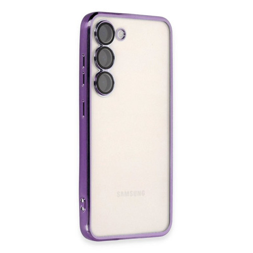 Samsung Galaxy S24 Kılıf Lensli Silikon - Mor