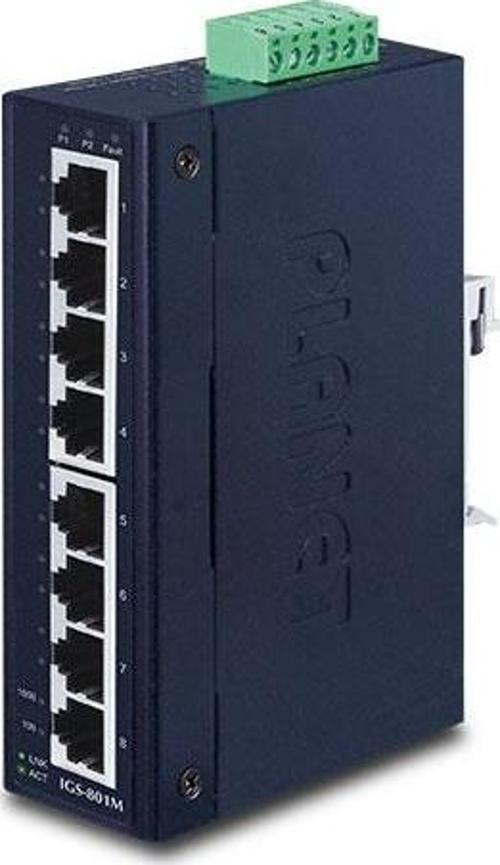 Yönetilebilir Endüstriyel Tip Ethernet Switch (Managed Industrial Ethernet Switch)&lt;br&gt;8-Port 1