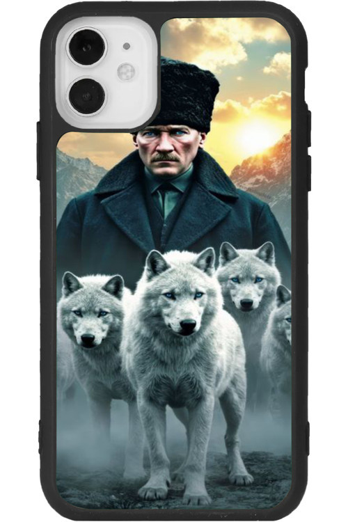 iPhone 11 Uyumlu Baskılı, Mat Siyah Renk, Yumuşak Silikon, Koruyucu, Şok Emici Kapak, Kılıf
