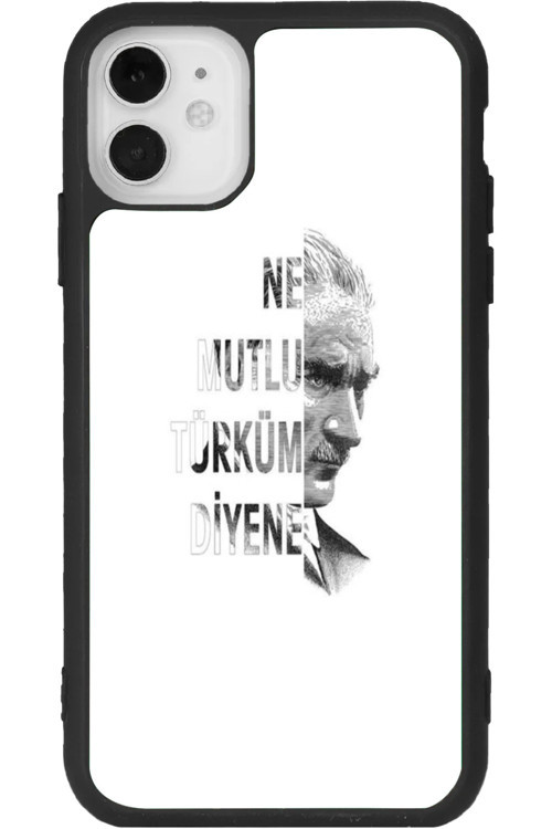 iPhone 11 Uyumlu Baskılı, Mat Siyah Renk, Yumuşak Silikon, Koruyucu, Şok Emici Kapak, Kılıf