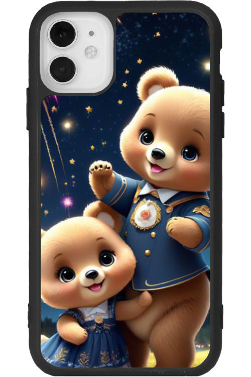 iPhone 11 Uyumlu Baskılı, Mat Siyah Renk, Yumuşak Silikon, Koruyucu, Şok Emici Kapak, Kılıf