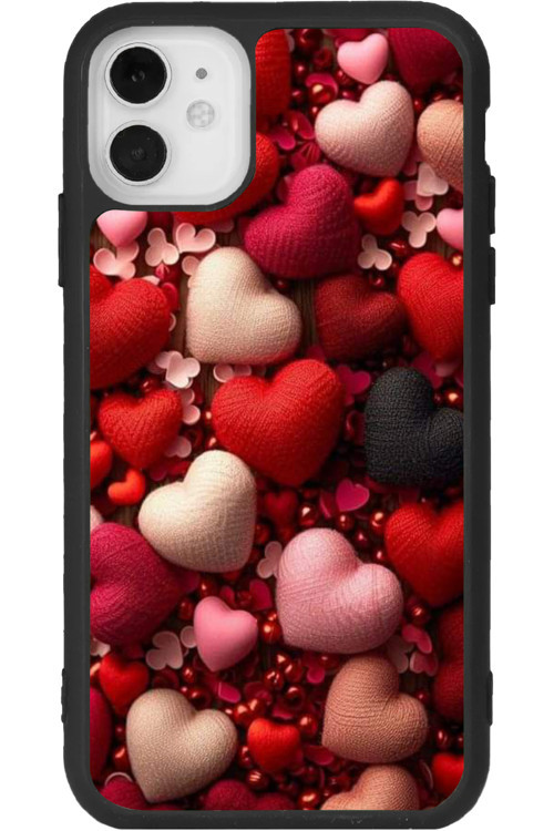 iPhone 11 Uyumlu Baskılı, Mat Siyah Renk, Yumuşak Silikon, Koruyucu, Şok Emici Kapak, Kılıf