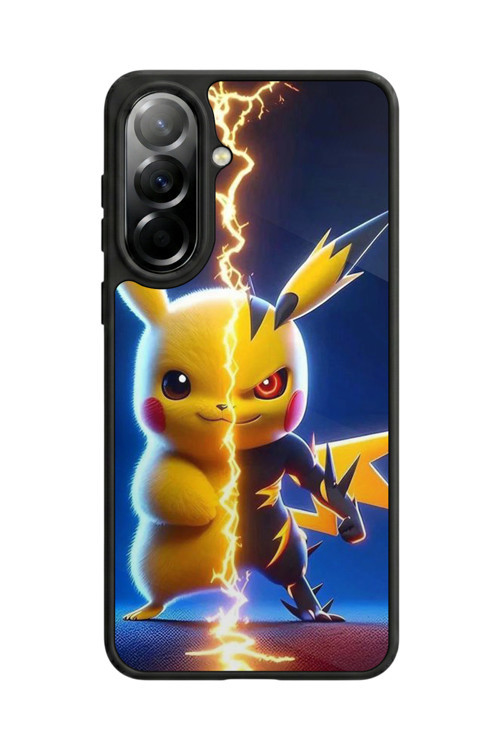Samsung Galaxy A37 Uyumlu Baskılı, Mat Siyah,Yumuşak Silikon, Koruyucu,Şok Emici Kapak,Kılıf