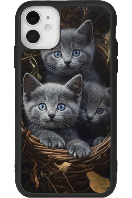 iPhone 11 Uyumlu Baskılı, Mat Siyah Renk, Yumuşak Silikon, Koruyucu, Şok Emici Kapak, Kılıf
