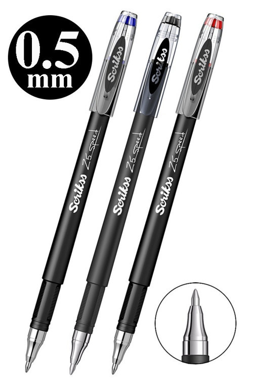 Mavi Kırmızı Siyah Pilot Kalem Speed 25 3 Adet Scrikss Pilot Kalem 0.5mm Roller Uçlu Pilot Kalem İnce Uçlu Likit Pilot