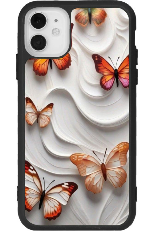 iPhone 11 Uyumlu Baskılı, Mat Siyah Renk, Yumuşak Silikon, Koruyucu, Şok Emici Kapak, Kılıf
