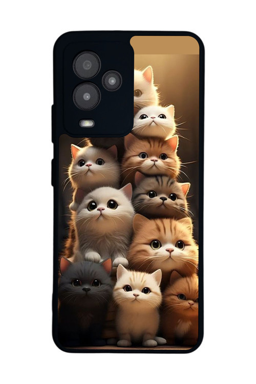 GM 24 Pro Uyumlu Baskılı, Mat Siyah,Yumuşak Silikon, Koruyucu,Şok Emici Kapak,Kılıf
