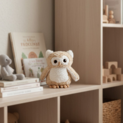 Peluş Baykuş Sevimli Uyku ve Oyun Arkadaşı Yastık Dekoratif Hediyelik Oyuncak