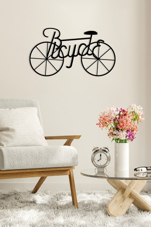 bisiklet Metal Tablo - Modern Ev & Ofis Duvar Dekoru - Bicycle