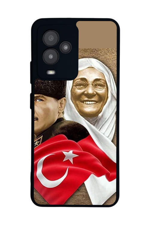 GM 24 Pro Uyumlu Baskılı, Mat Siyah,Yumuşak Silikon, Koruyucu,Şok Emici Kapak,Kılıf