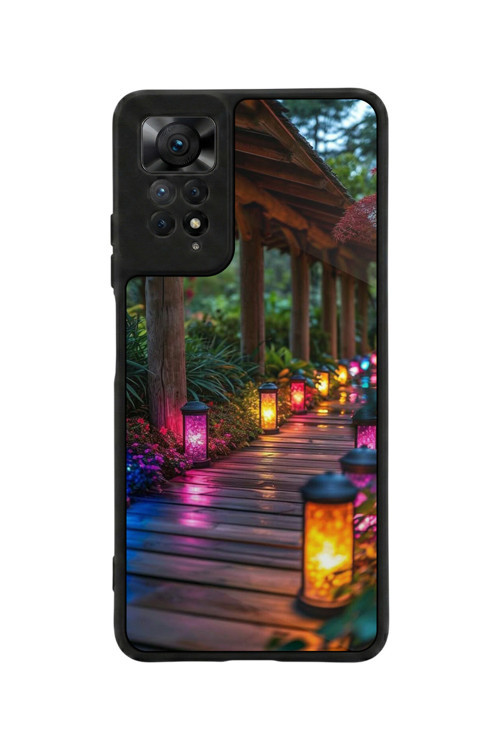 Redmi Note 11 Pro / 12 Pro Uyumlu Baskılı, Mat Siyah,Yumuşak Silikon, Koruyucu,Şok Emici Kapak,Kılıf