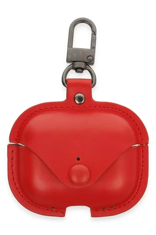 Newface Airpods Pro 2 (2.nesil) Çanta Deri Kılıf - Kırmızı 481348