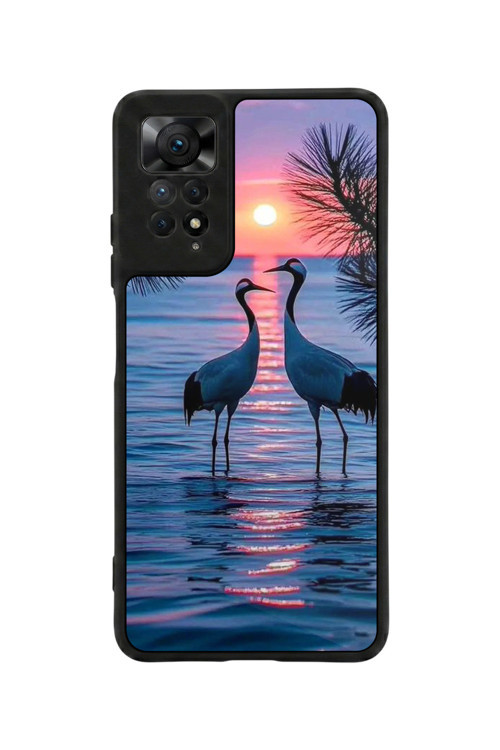 Redmi Note 11 Pro / 12 Pro Uyumlu Baskılı, Mat Siyah,Yumuşak Silikon, Koruyucu,Şok Emici Kapak,Kılıf