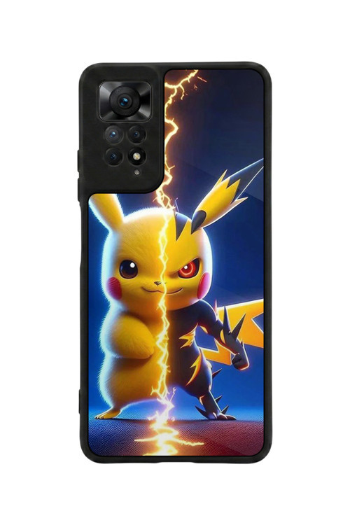 Redmi Note 11 Pro / 12 Pro Uyumlu Baskılı, Mat Siyah,Yumuşak Silikon, Koruyucu,Şok Emici Kapak,Kılıf