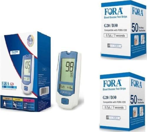 Şeker Ölçüm Cihazı G20 + 2 Kutu (100 Adet) Strip