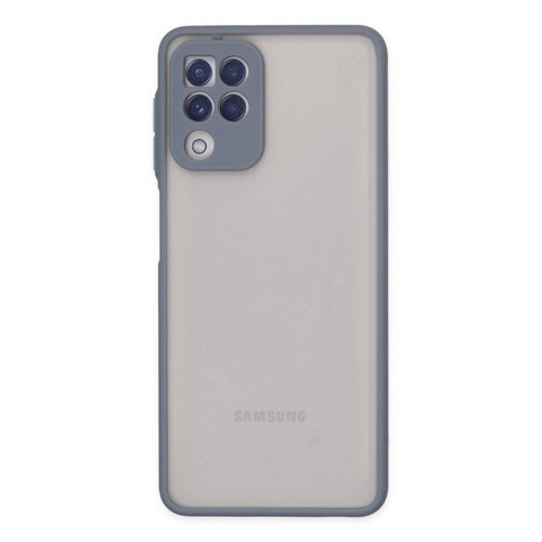 Galaxy A22 Kılıf Montreal Kapak - Gri