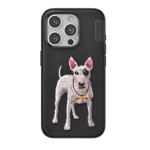 Venco İphone 15 Pro Max Perma Desenli Kapak - Siyah