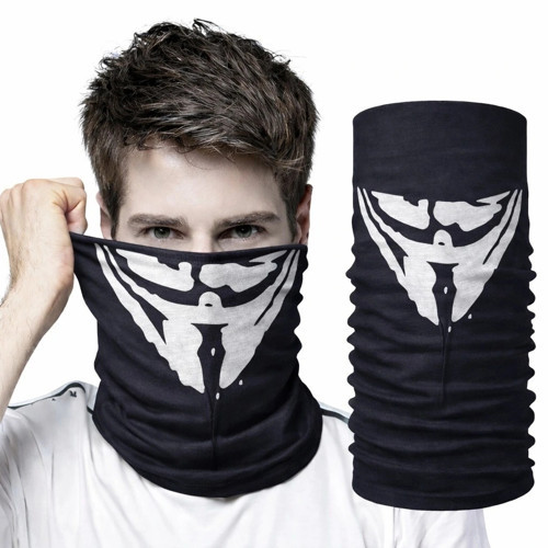 Vendetta Maskesi Desenli Baf Bandana – Çok Amaçlı Yüz Boyunluk Bandana 4 No