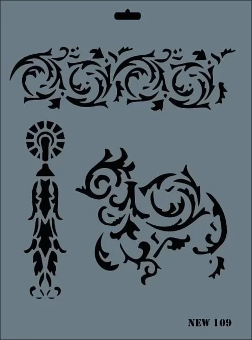 New Seri N-109 Stencil 35x25 cm