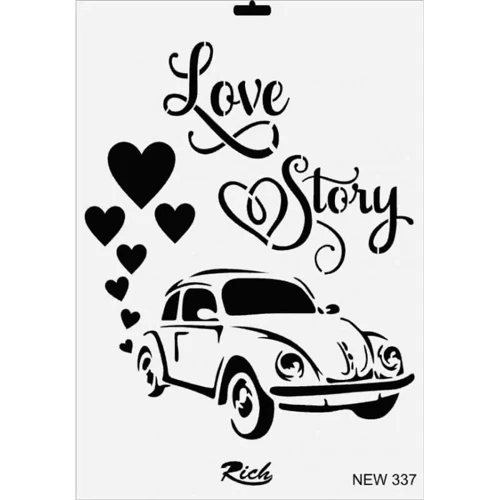New Seri N-337 Stencil 35x25 cm