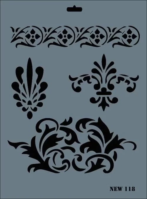New Seri N-118 Stencil 35x25 cm