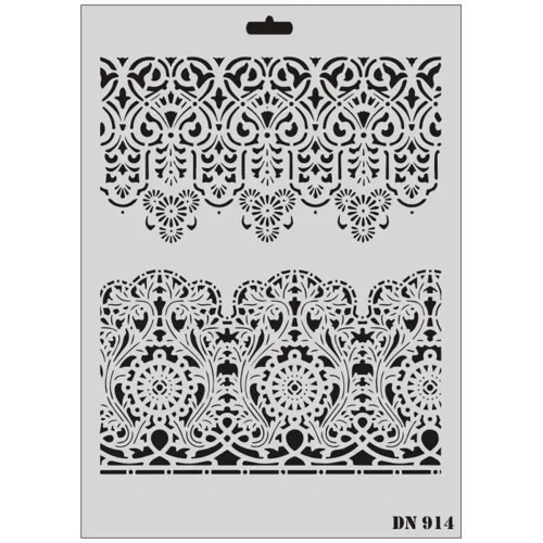 Dantel Seri DN-914 Stencil 35x25 cm