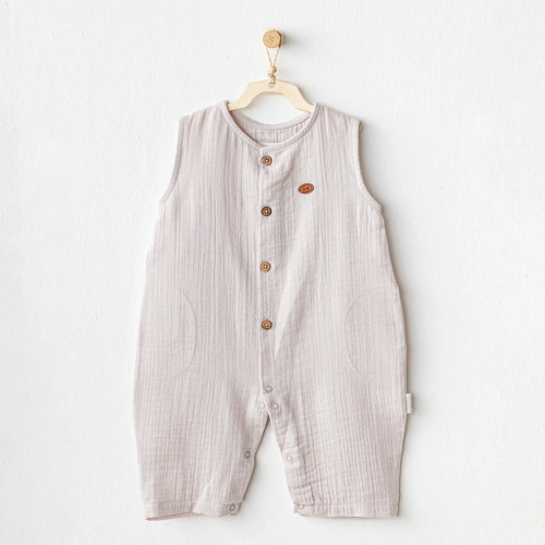 Ac25883 Müslin Home Bebe Tulum Beige