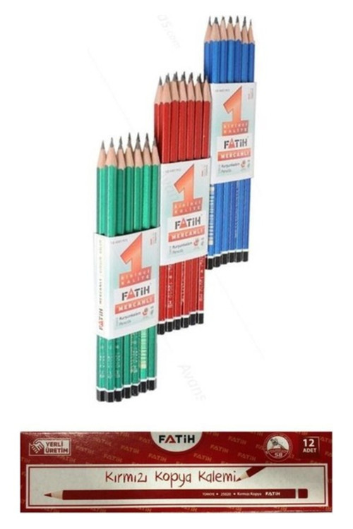 Mercanlı Kurşun Kalem ve Kırmızı Kopya Kalemi Ofisinn No:034