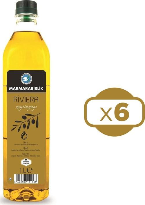 Riviera Zeytinyağı 1 lt Pet Şişe x 6 Adet