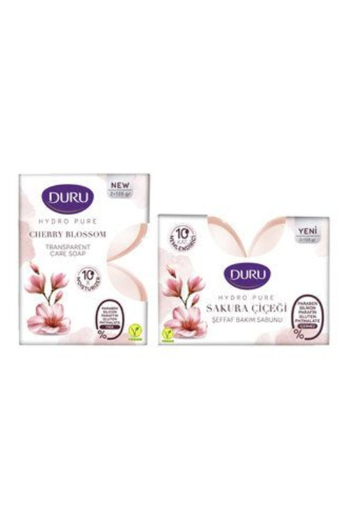 2 Adet Hydropure Sakura Şeffaf Bakım Sabunu 2X135 G