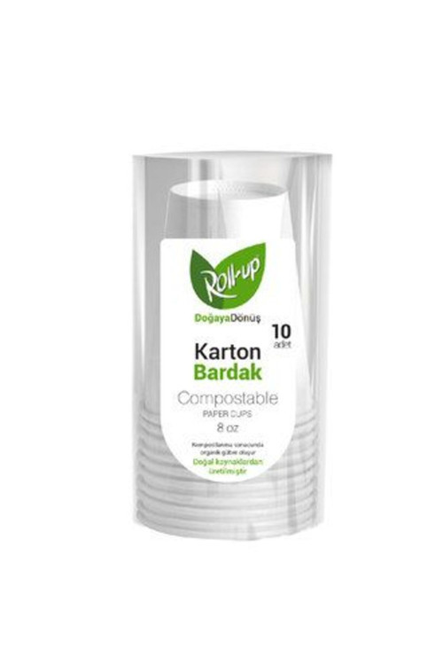 2 Adet Doğaya Dönüş Karton Bardak 10'Lu