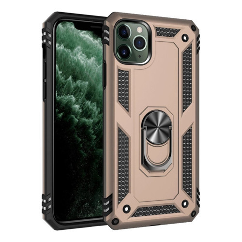İphone 11 Pro Kılıf Sofya Yüzüklü Kapak - Gold