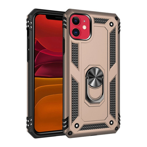 İphone 11 Kılıf Sofya Yüzüklü Kapak - Gold
