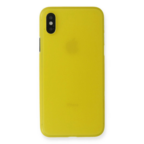 İphone Xs Max Kılıf Pp Ultra İnce Kapak - Sarı